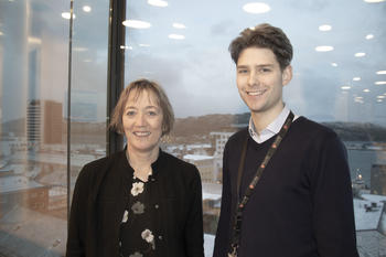 Irene og Kristoffer er klar for å starte planlegging av Ny bydel i Bodø