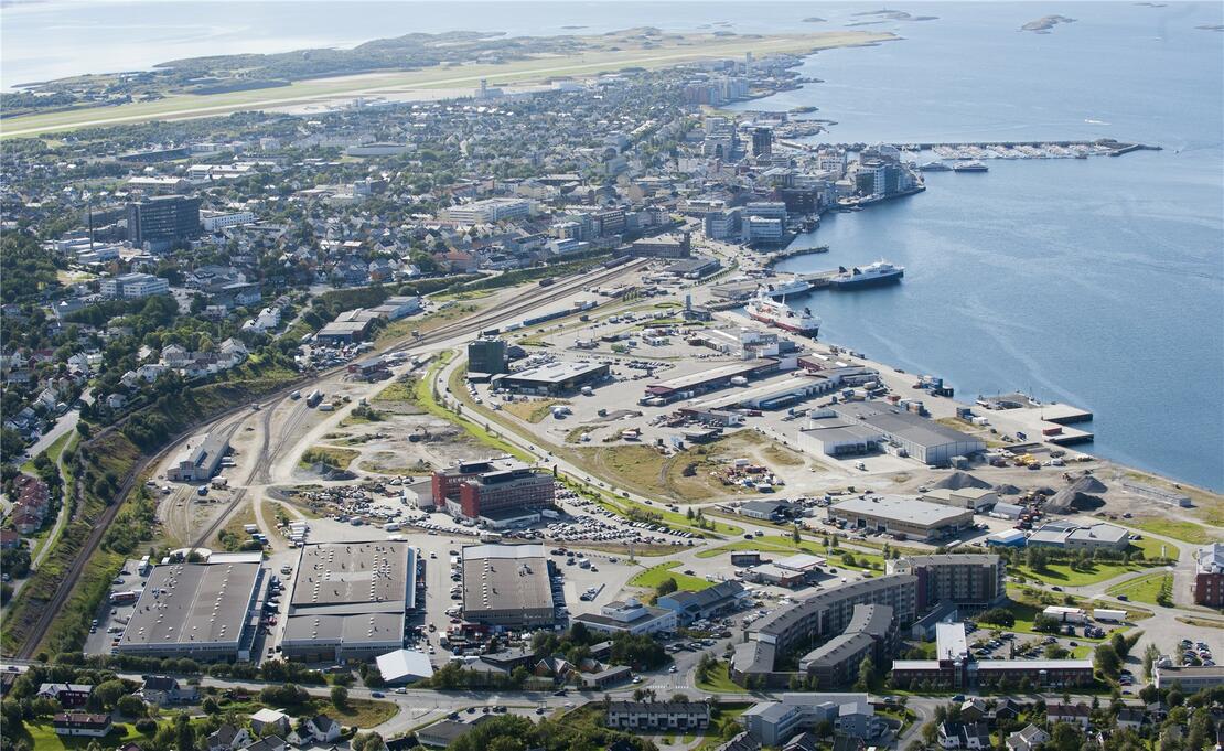 Bodø Havn. Foto: Ernst Furuhatt, Nordlandsmuseet