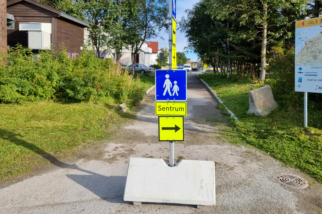 Her blir det stengt for gangtrafikk i tidsrommet September – Desember. Alle foto: Bodø kommune 