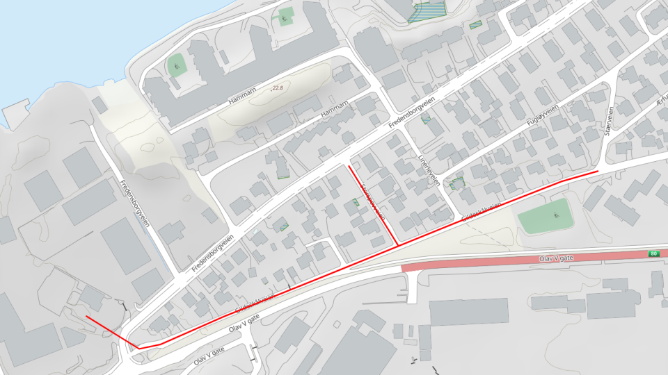 Lenke til artikkel: Arbeidet i Gildeskålveien blir forlenget