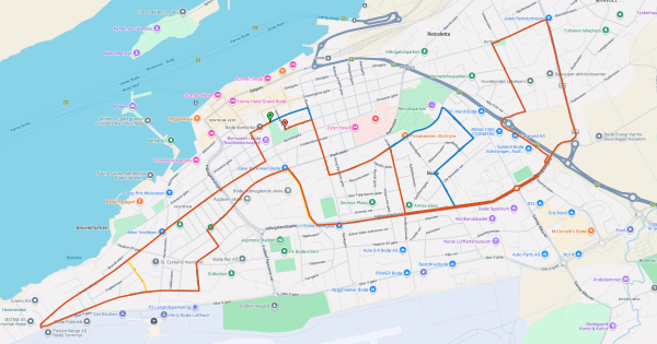 Lenke til artikkel: Flere veier stenges under Bodø Run Festival