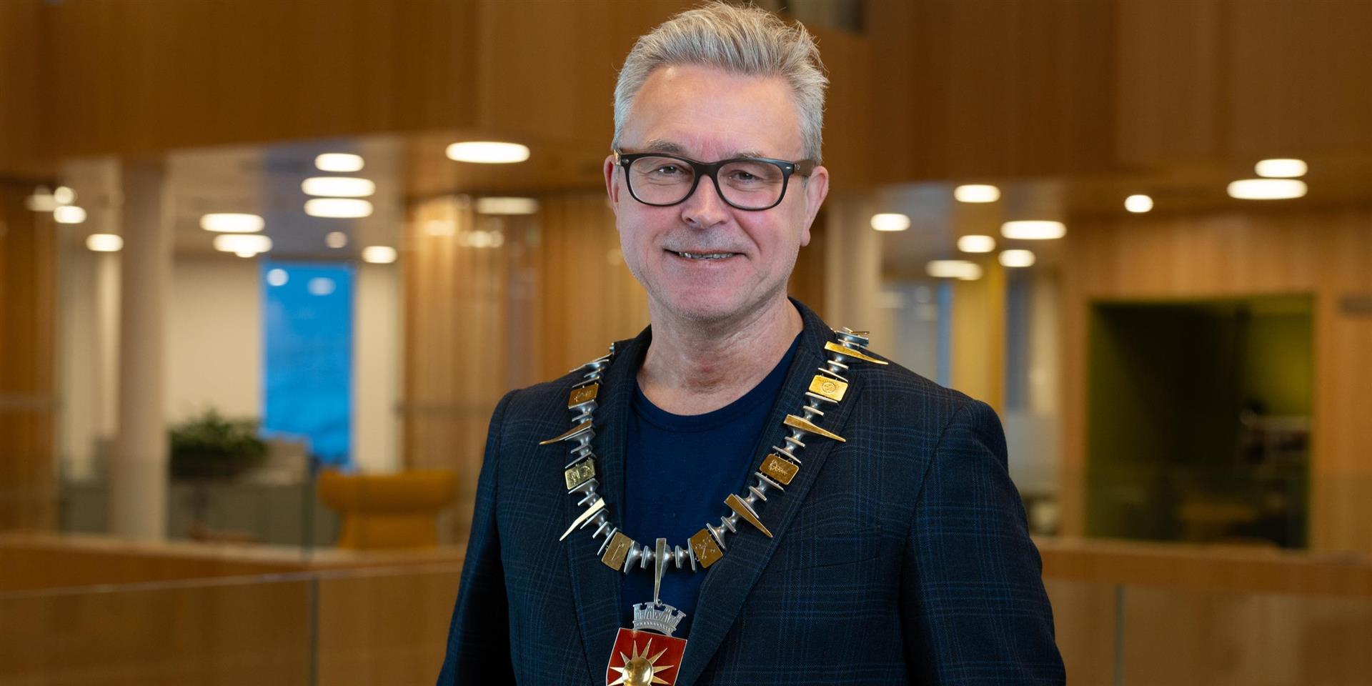 Portrettfoto av ordfører i Bodø, Odd Emil Ingebrigtsen