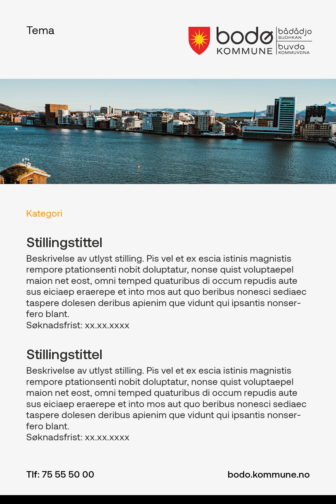eksempel på stillingsannonse - Klikk for stort bilde